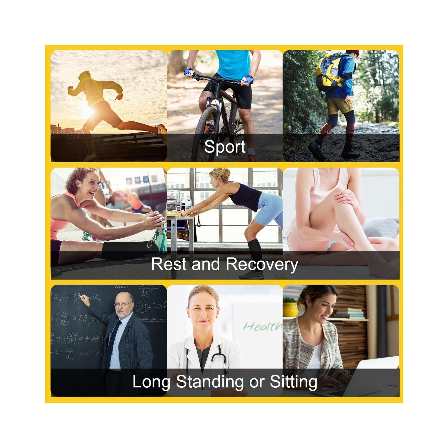 20-30mmHg Compression Socks: Firm Support for Improved Circulation, Reduced Swelling and Fatigue