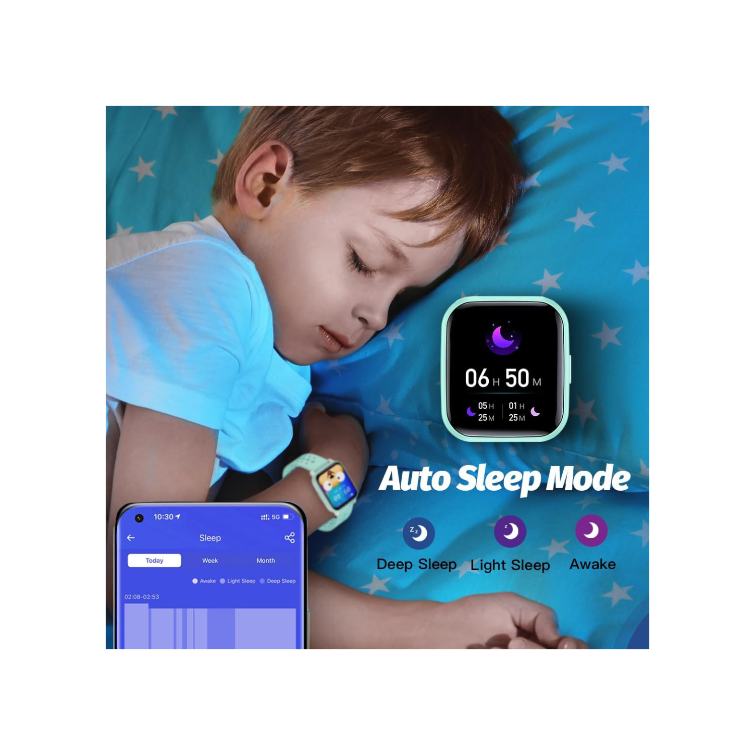 Kids Smart Watch for Girls Boys, Smart Watch Gifts for 4-16 Years Old with Sleep Mode Multiple Sports Modes Pedometer Birthday Gift for Boys Girls