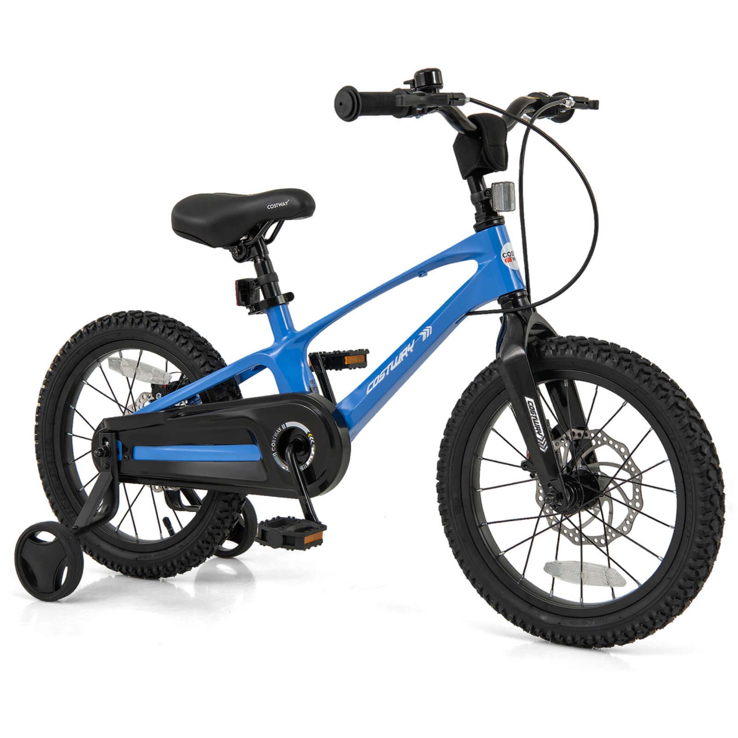 Vélo pour enfants de 16&nbsp;po de Costway avec guidon réglable et deux freins à disque de type selle
