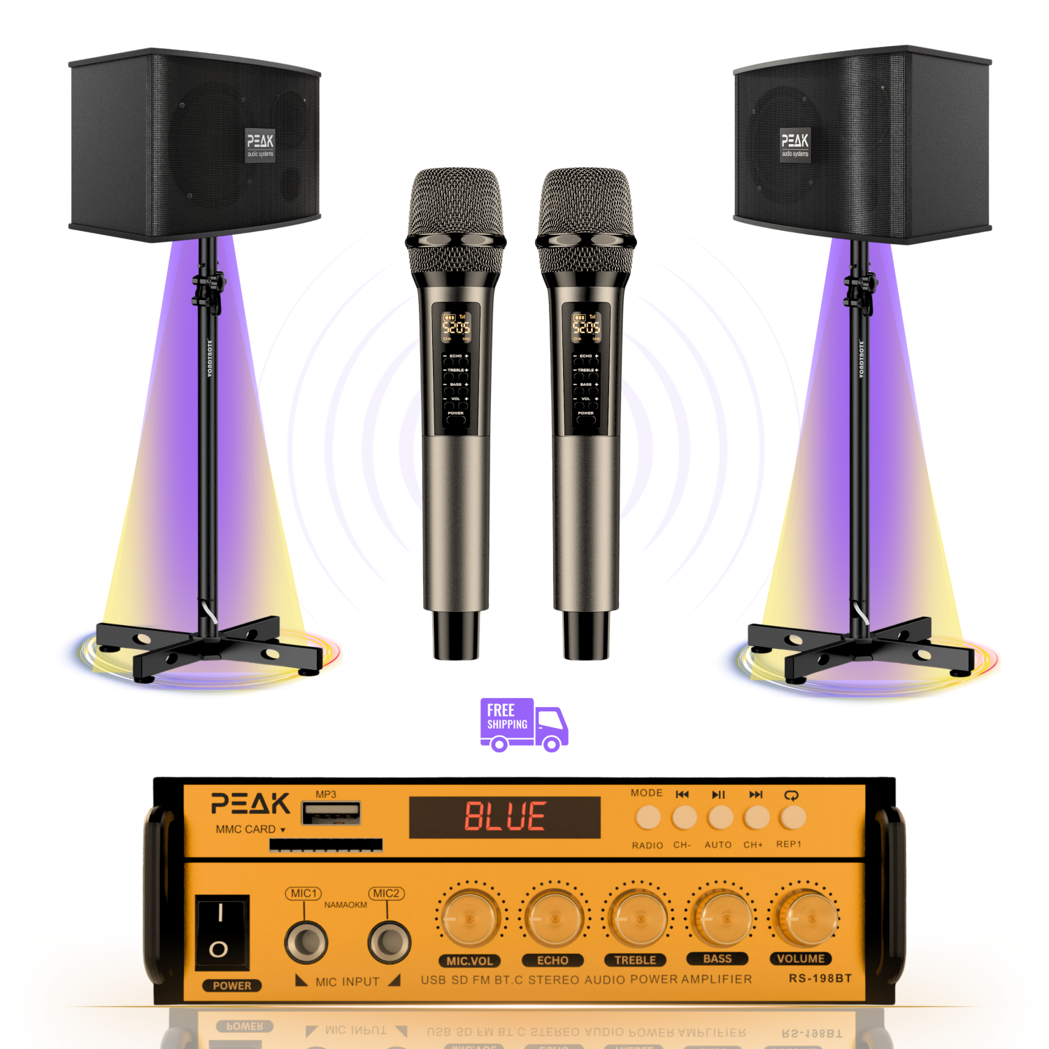Peak Karaoke GOLD PRESTIGE PRO STAGE I System - 600W