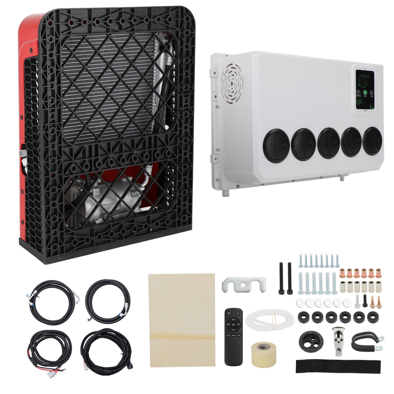 Climatiseur de véhicule récréatif à cabine divisée 12&nbsp;V de 12000&nbsp;BTU convient aux caravanes semi-remorques