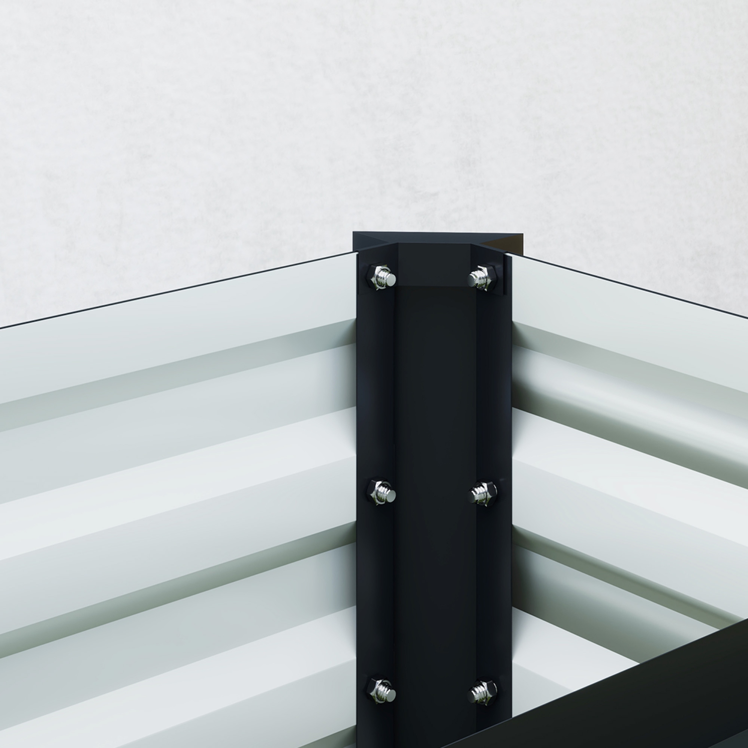 Outsunny Galvanized Raised Garden Bed, 8 x 1.3 x 1.5ft Rectangular Planter Box, Reinforced Outdoor Raised Bed with Open Bottom for Vegetables,