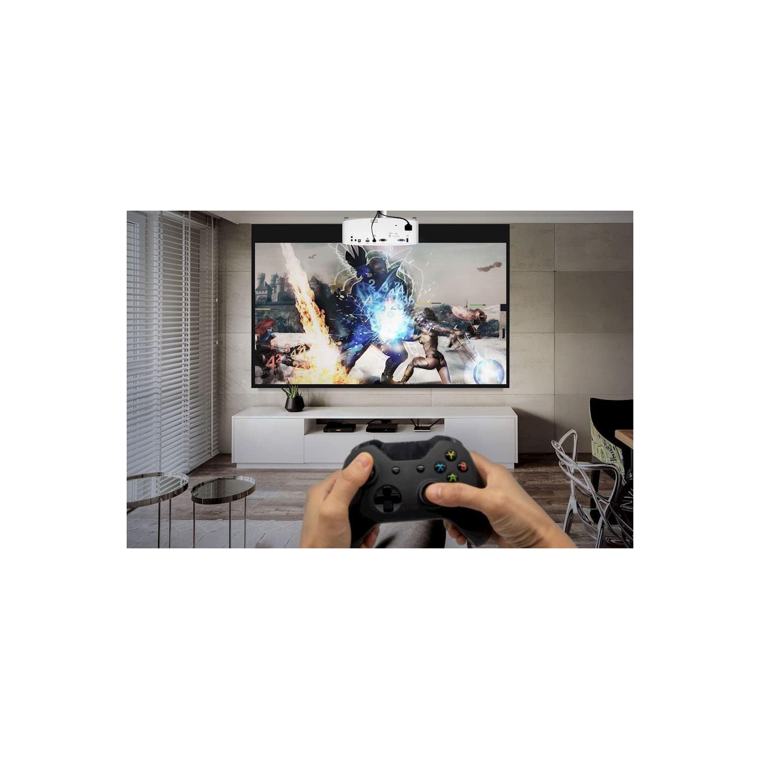 Projecteur de jeu UHD 4K UHD38 lumineux d'Optoma | 4000 lumens | Temps de réponse 4,2&nbsp;ms à 1080p avec mode de jeu amélioré - Boîte ouverte