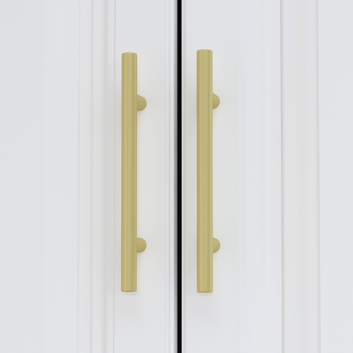 Homsee – Armoire spacieuse à 4 6 portes avec tablettes et tiroirs réglables, blanc