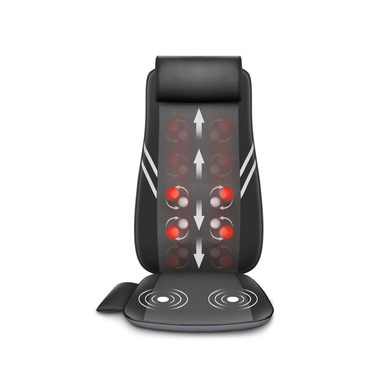 Snailax Back Massager with Heat，Rolling Kneading Seat Massager & Massage Chair Pad - 296