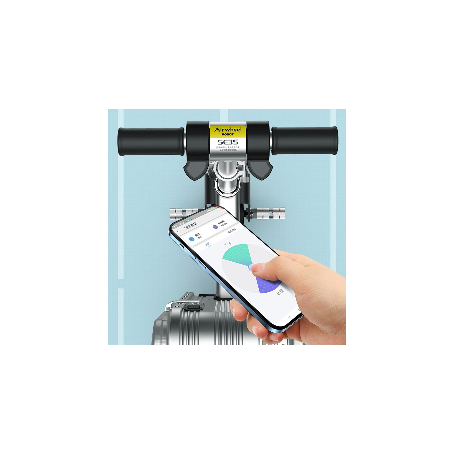 Airwheel SE3S Smart Ride-On Luggage Suitcase - Silver