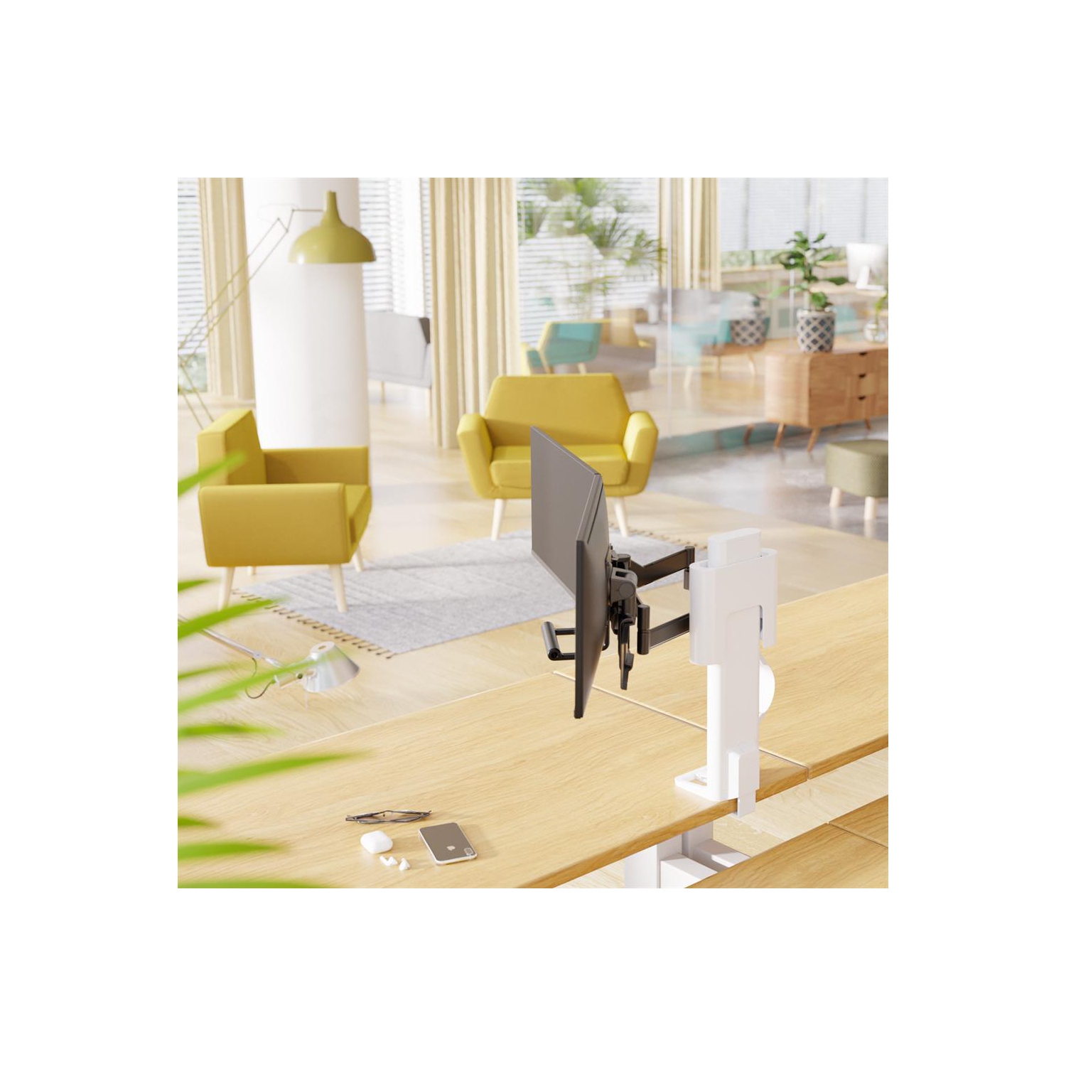 Ergotron TRACE Desktop Dual Monitor Mount - White -