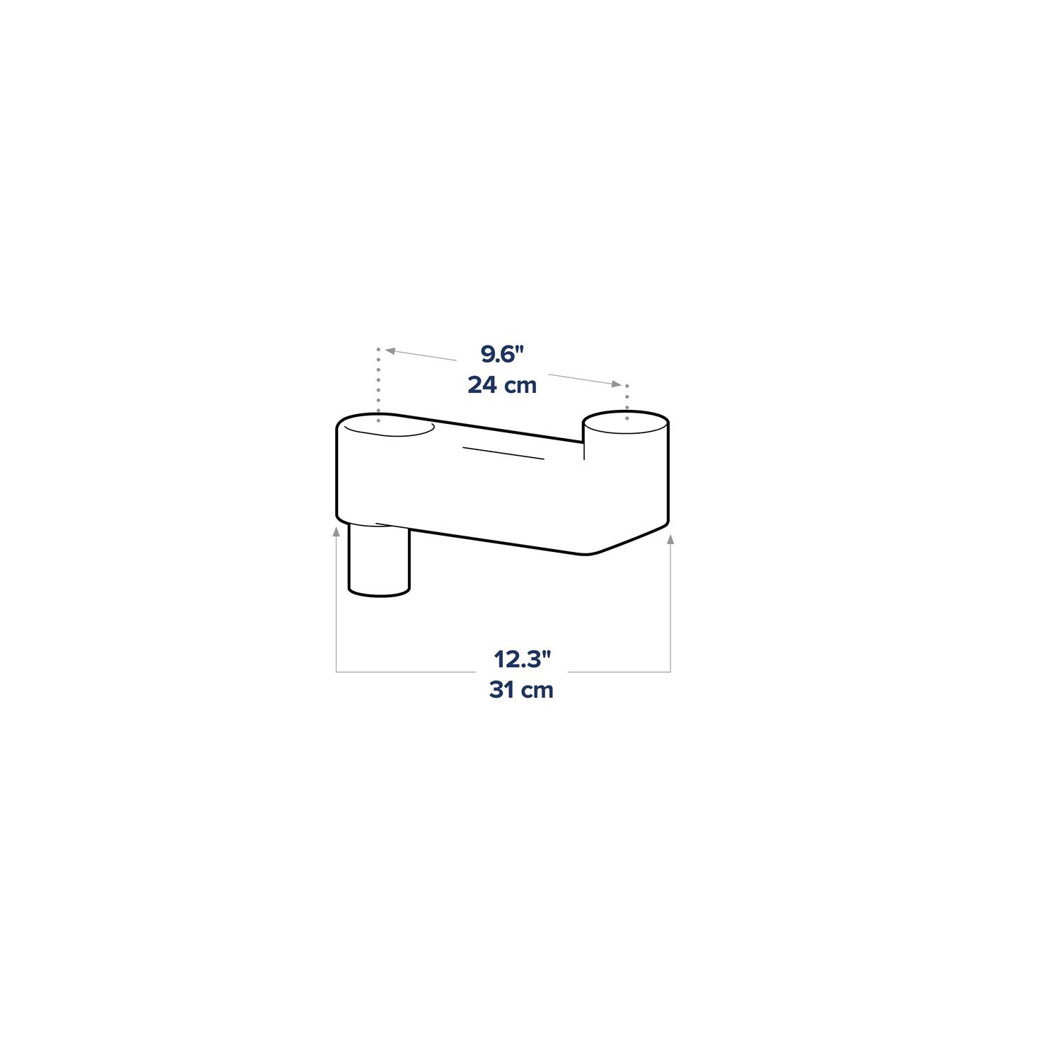 Ergotron CareFit Combo Short Extender - White -