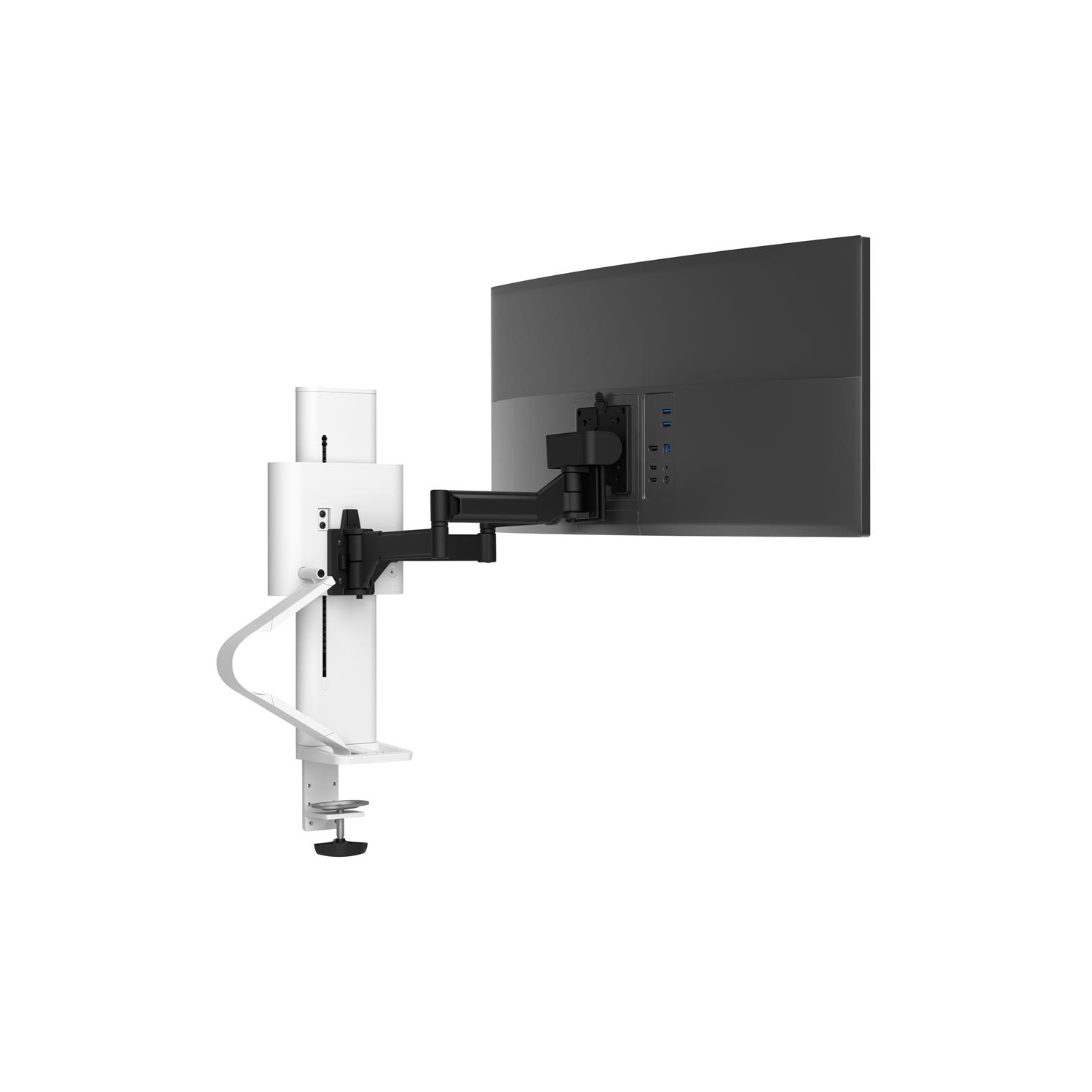Ergotron TRACE Desktop Single Monitor Mount - White - (45 Ergotron TRACE Desktop Single Monitor Mount - White - (45