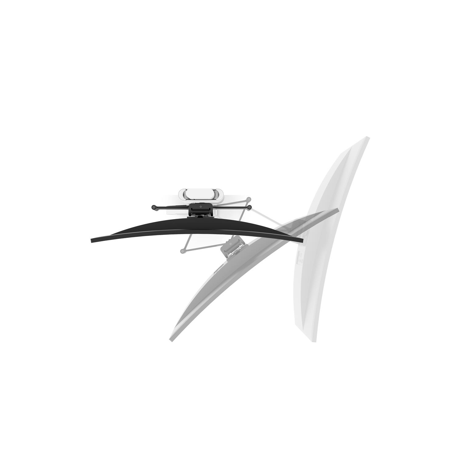 Ergotron TRACE Desktop Single Monitor Mount - White - (45 Ergotron TRACE Desktop Single Monitor Mount - White - (45