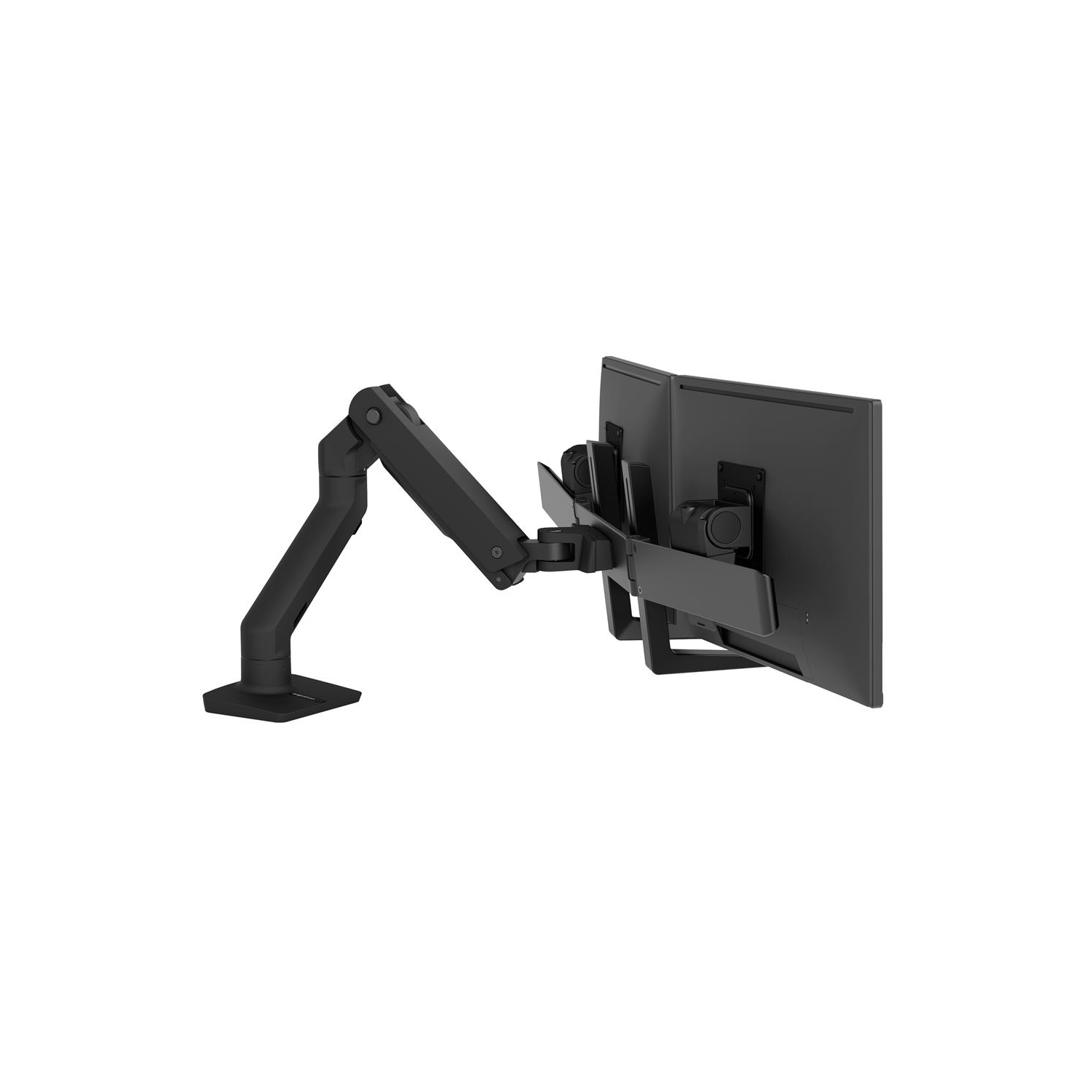 Ergotron HX Desk Dual Monitor Arm - Matte Black -