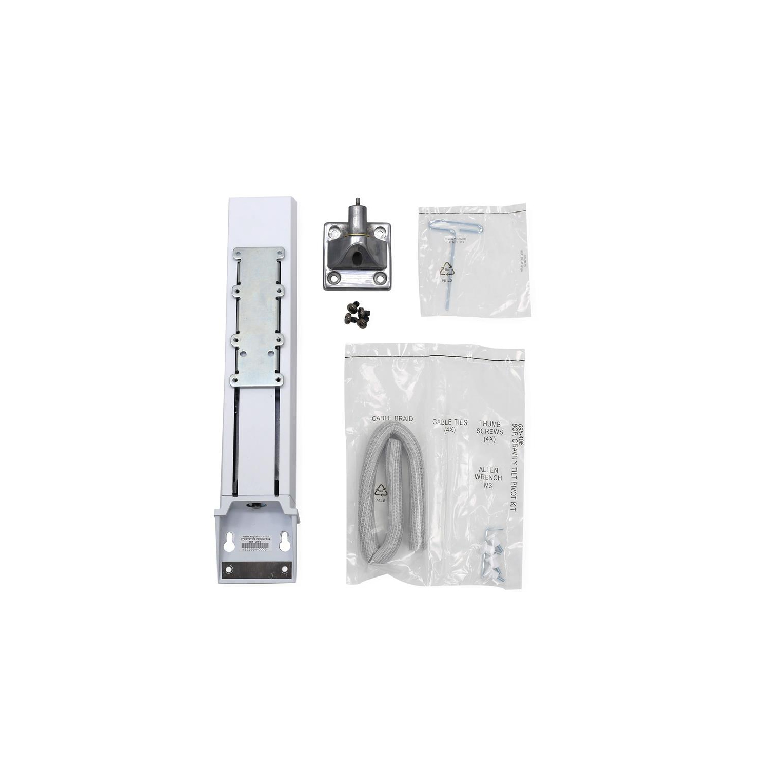 Ergotron StyleView SV HD Monitor Kit - White -