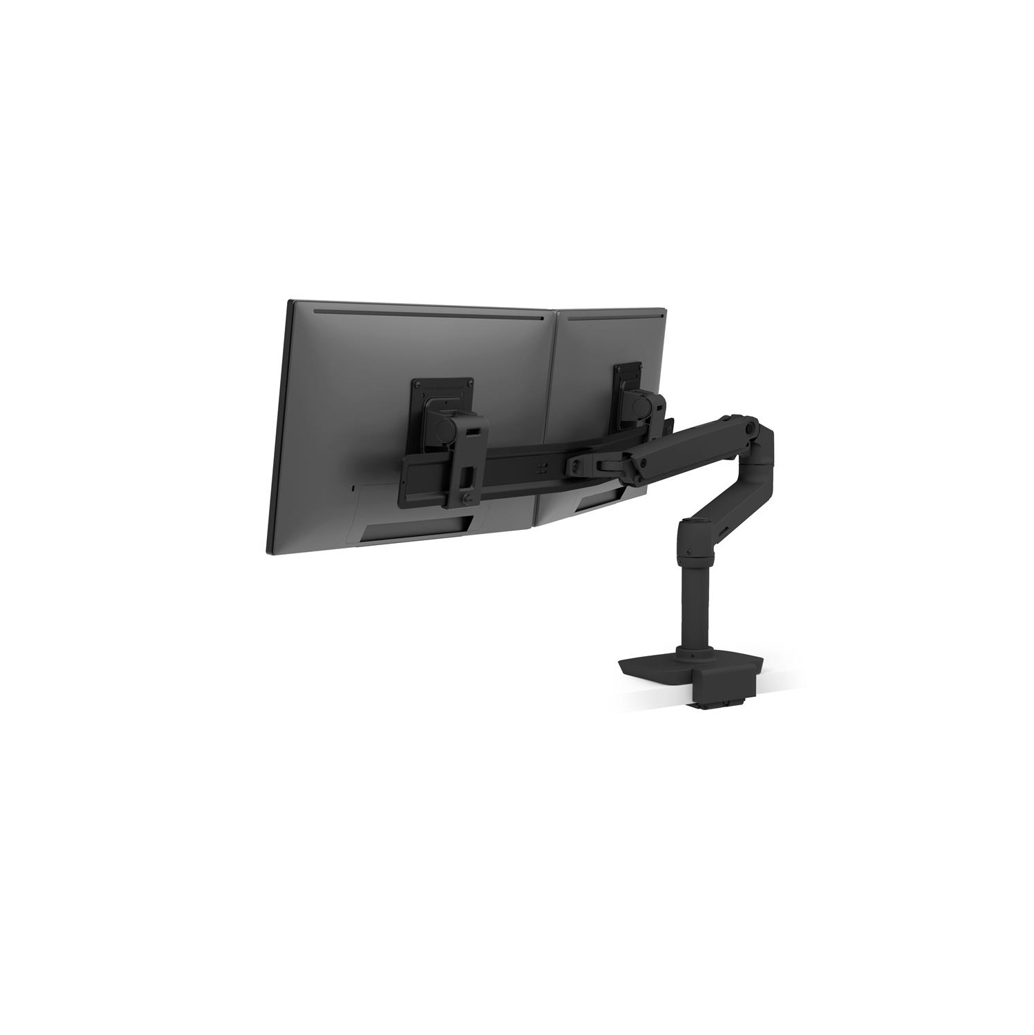 Ergotron LX Desk Dual Direct Arm with Low-Profile Clamp - Matte Black - (45-627-224)