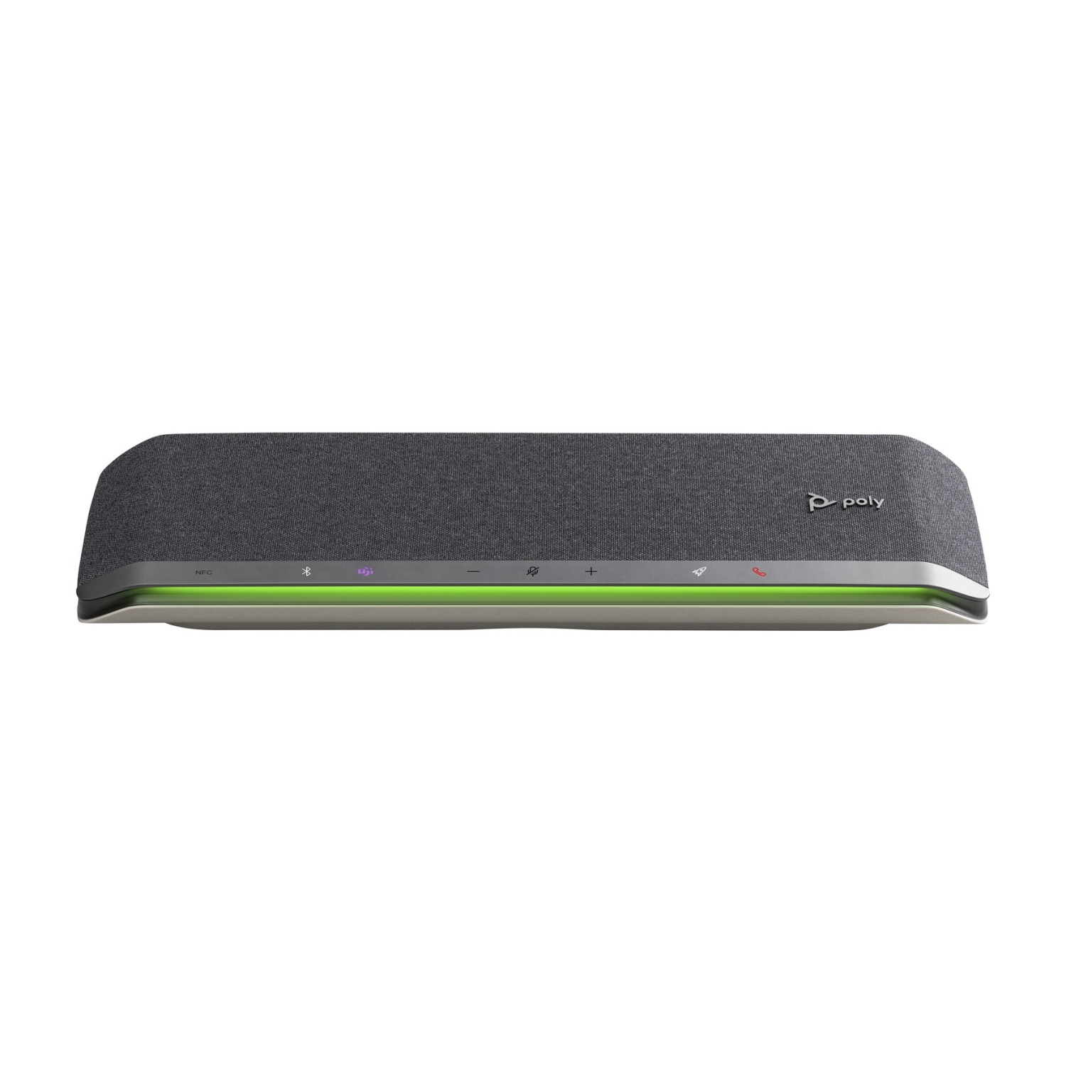 Haut-parleur mains libres fil/sans fil Bluetooth Poly Sync 60 de HP certifié USB-A/C Microsoft Teams - Argenté