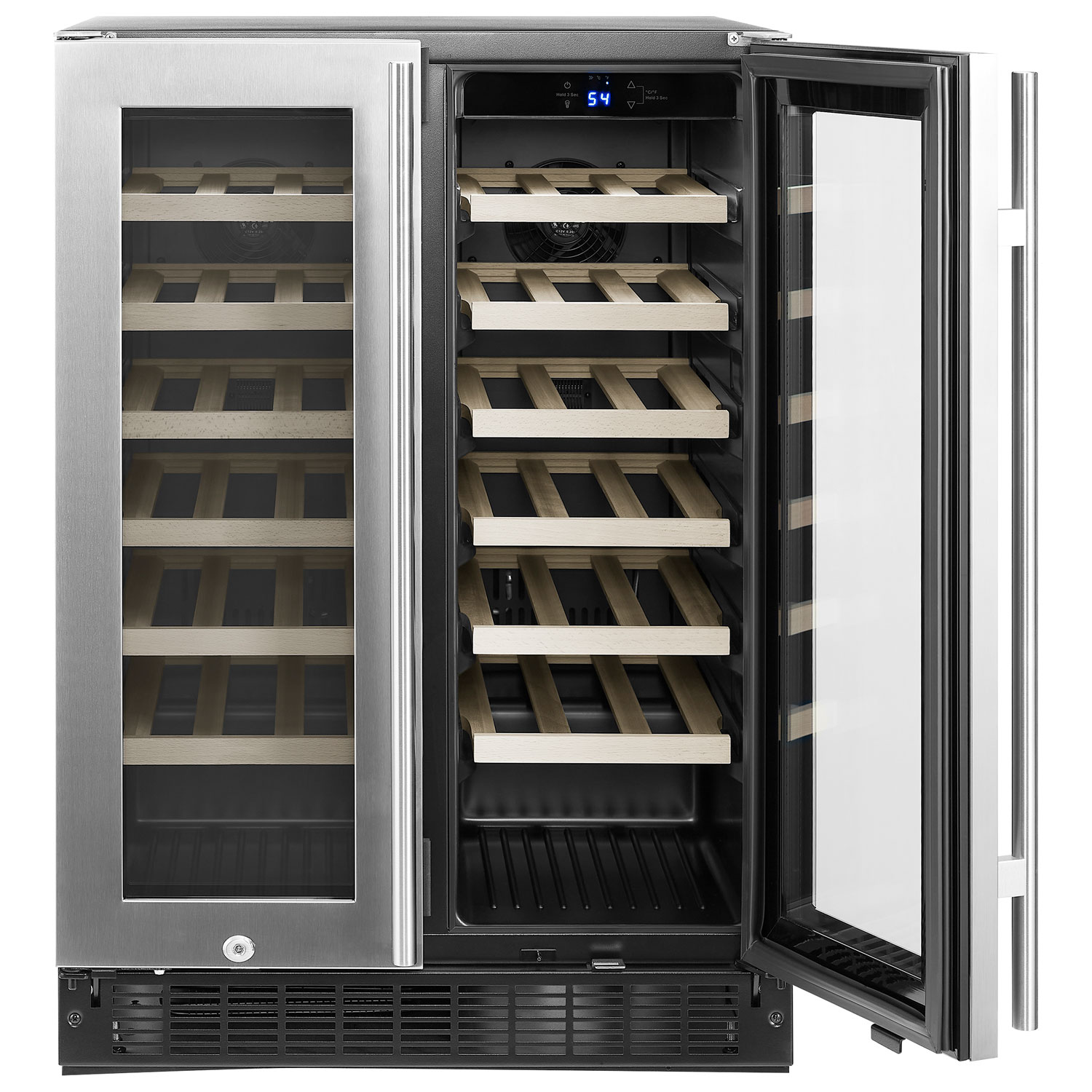Insignia 21-Bottle / 64-Can Dual Zone Wine/Beverage Cooler - Only at Best Buy