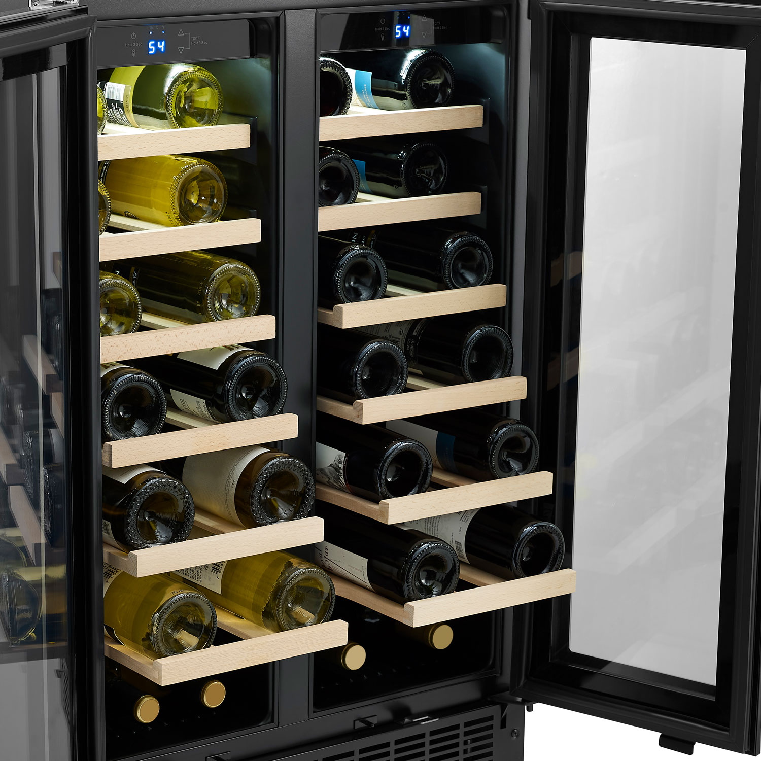 Insignia 21-Bottle / 64-Can Dual Zone Wine/Beverage Cooler - Only at Best Buy