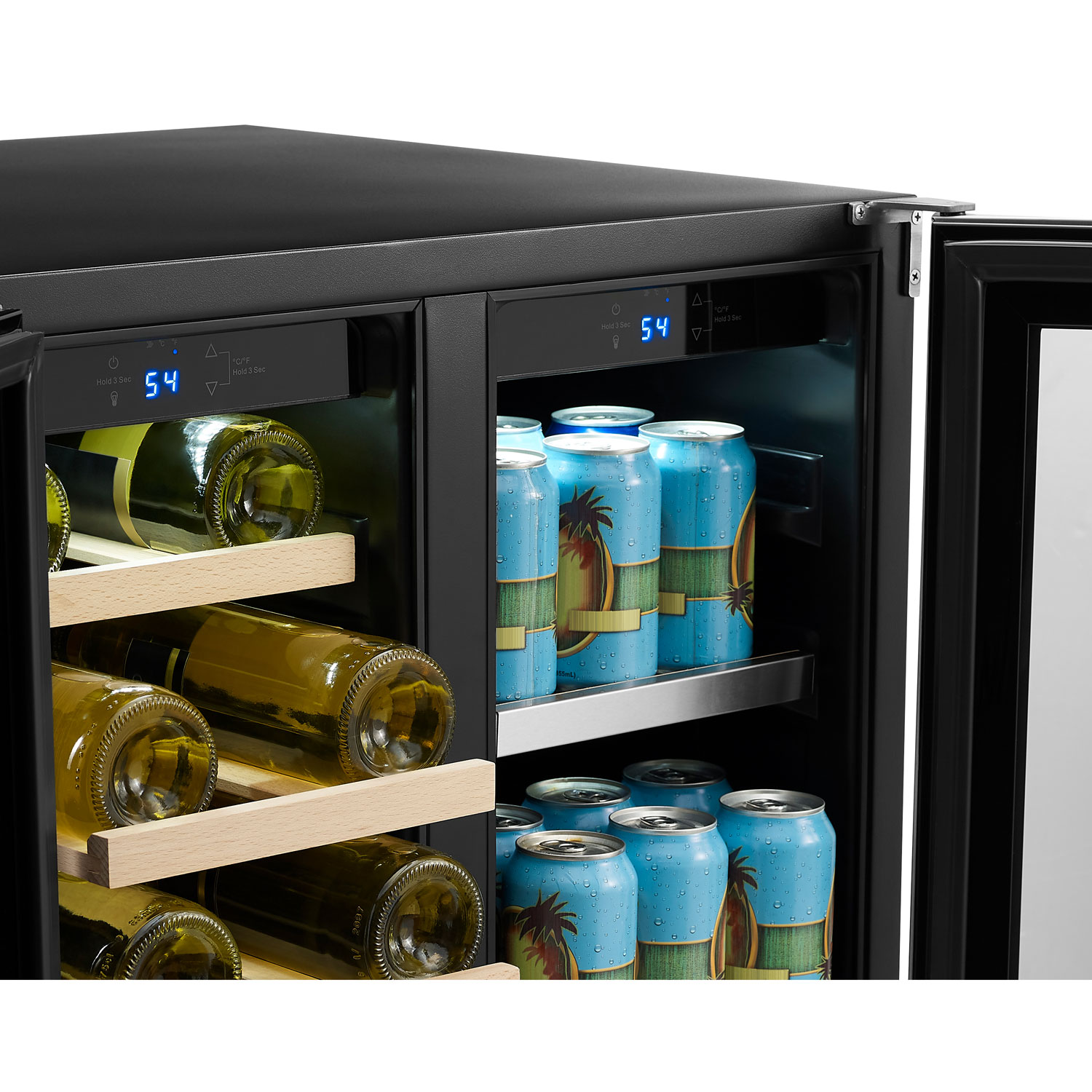 Insignia 21-Bottle / 64-Can Dual Zone Wine/Beverage Cooler - Only at Best Buy