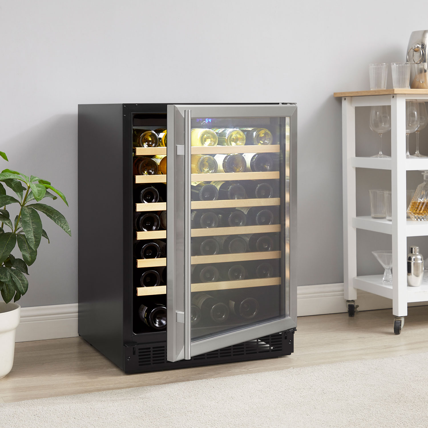 Insignia 24" 61-Bottle Built-In Wine Cooler - Only at Best Buy