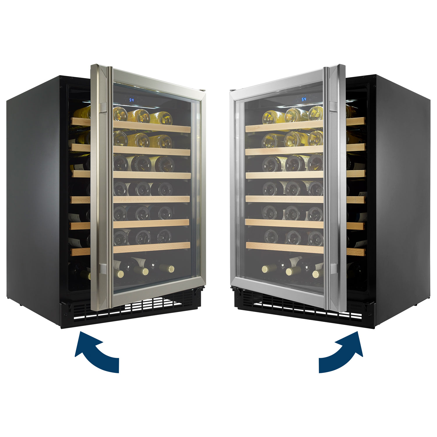 Insignia 24" 61-Bottle Built-In Wine Cooler - Only at Best Buy