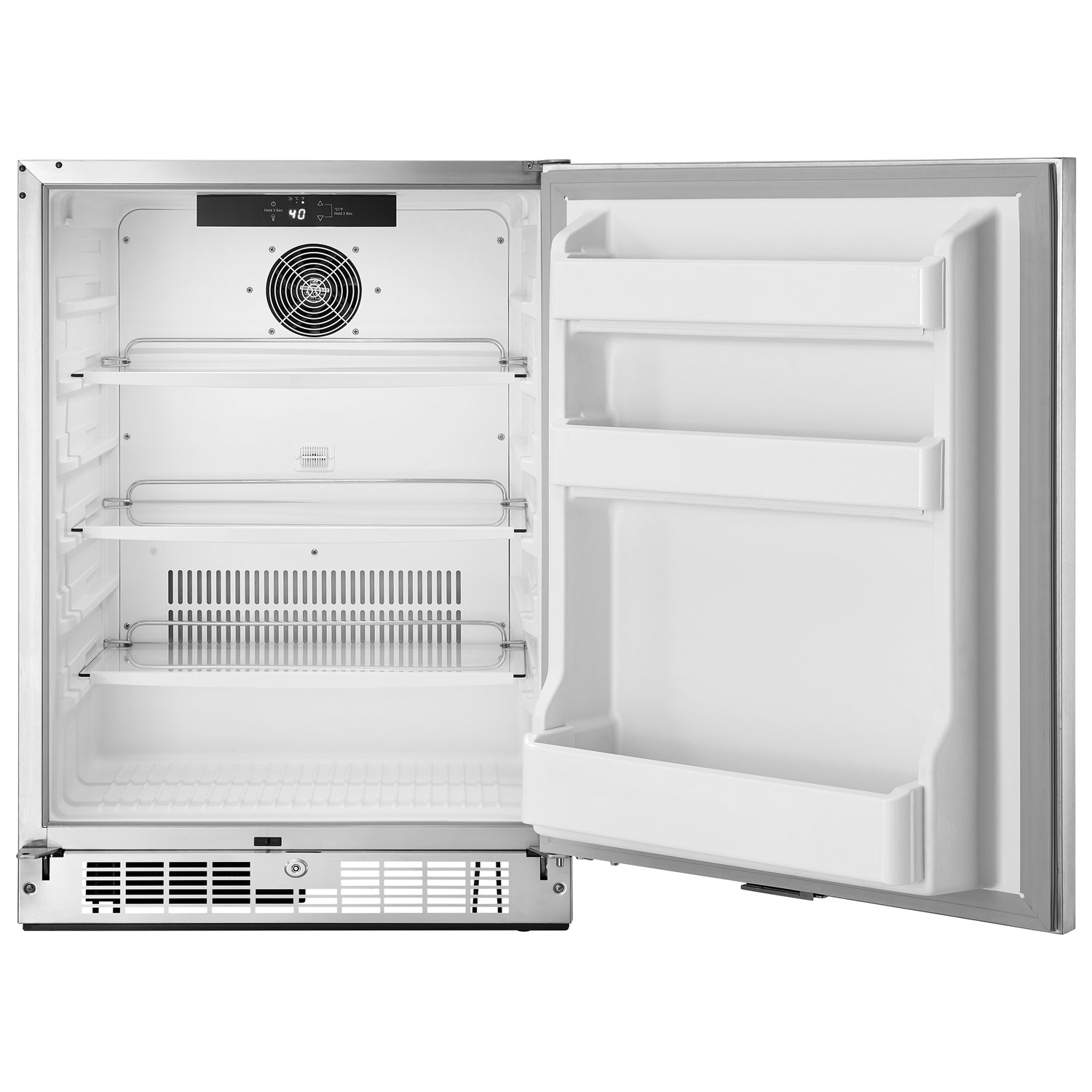 Insignia 5.4 Cu. Ft. Indoor/Outdoor Built-In Bar Fridge - Stainless Steel