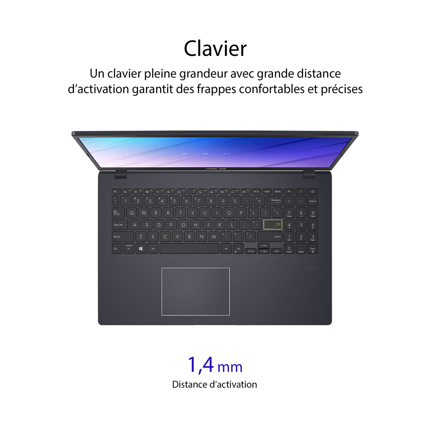 Portable de 15,6 po Vivobook Go 15 L510 d'ASUS avec Microsoft 365 pendant 1 an - Noir stellaire