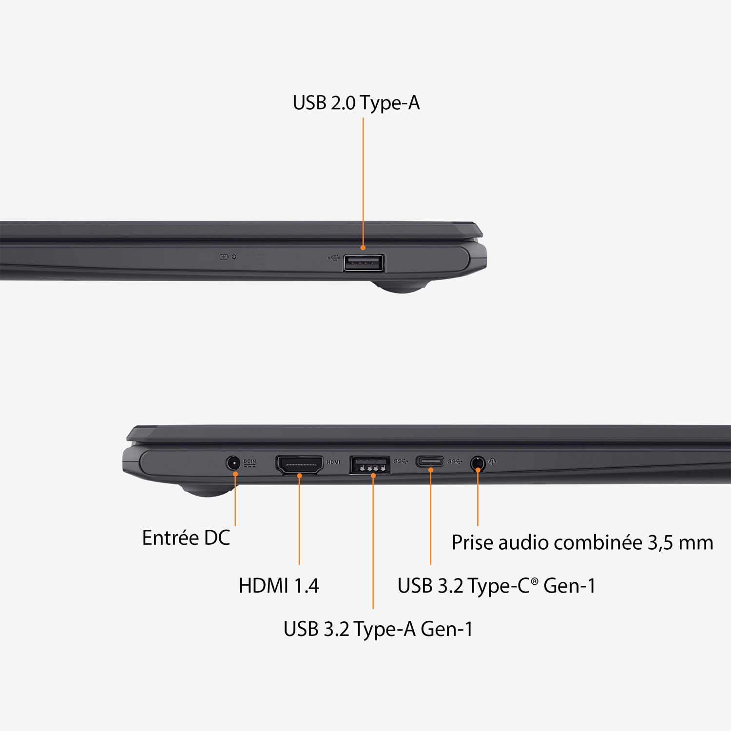 Portable de 15,6 po Vivobook Go 15 L510 d'ASUS avec Microsoft 365 pendant 1 an - Noir stellaire