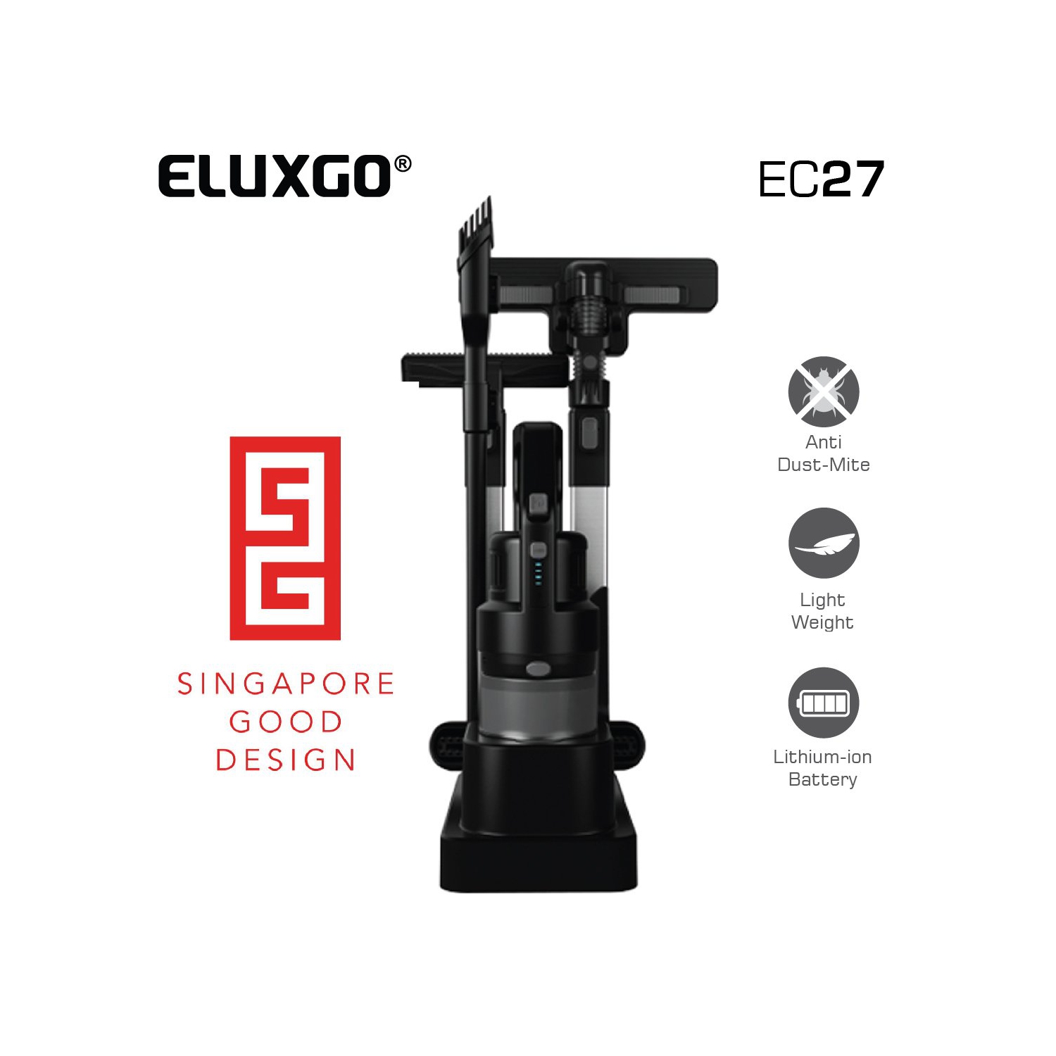 EC27 Aspirateur sans fil puissant et léger