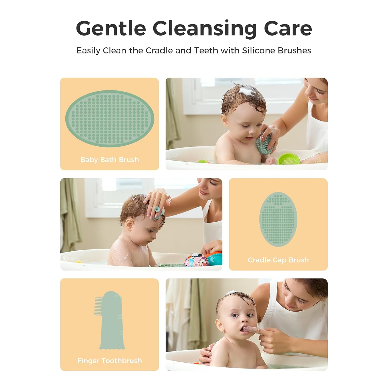 Momcozy Core Baby Kit, Baby Essential Kit for Grooming & Health & Cleansing Care, Includes Nail File Kits, Nasal Aspirator, Gas Relief Tubes, Bath