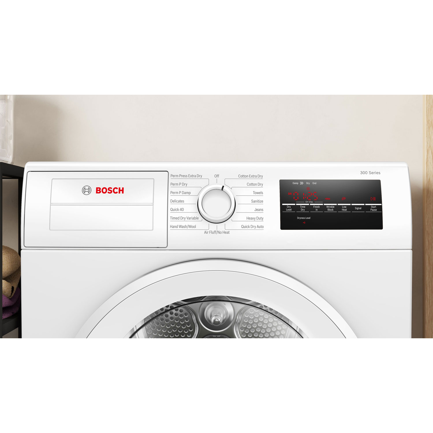 Bosch 300 Series 4.0 Cu. Ft. Electric Dryer - White