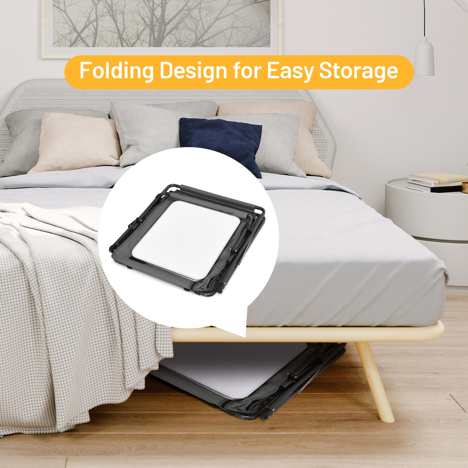 Costway Folding Pop-Up Cupboard Compact Camping Storage Cabinet w/ Bag Medium Size