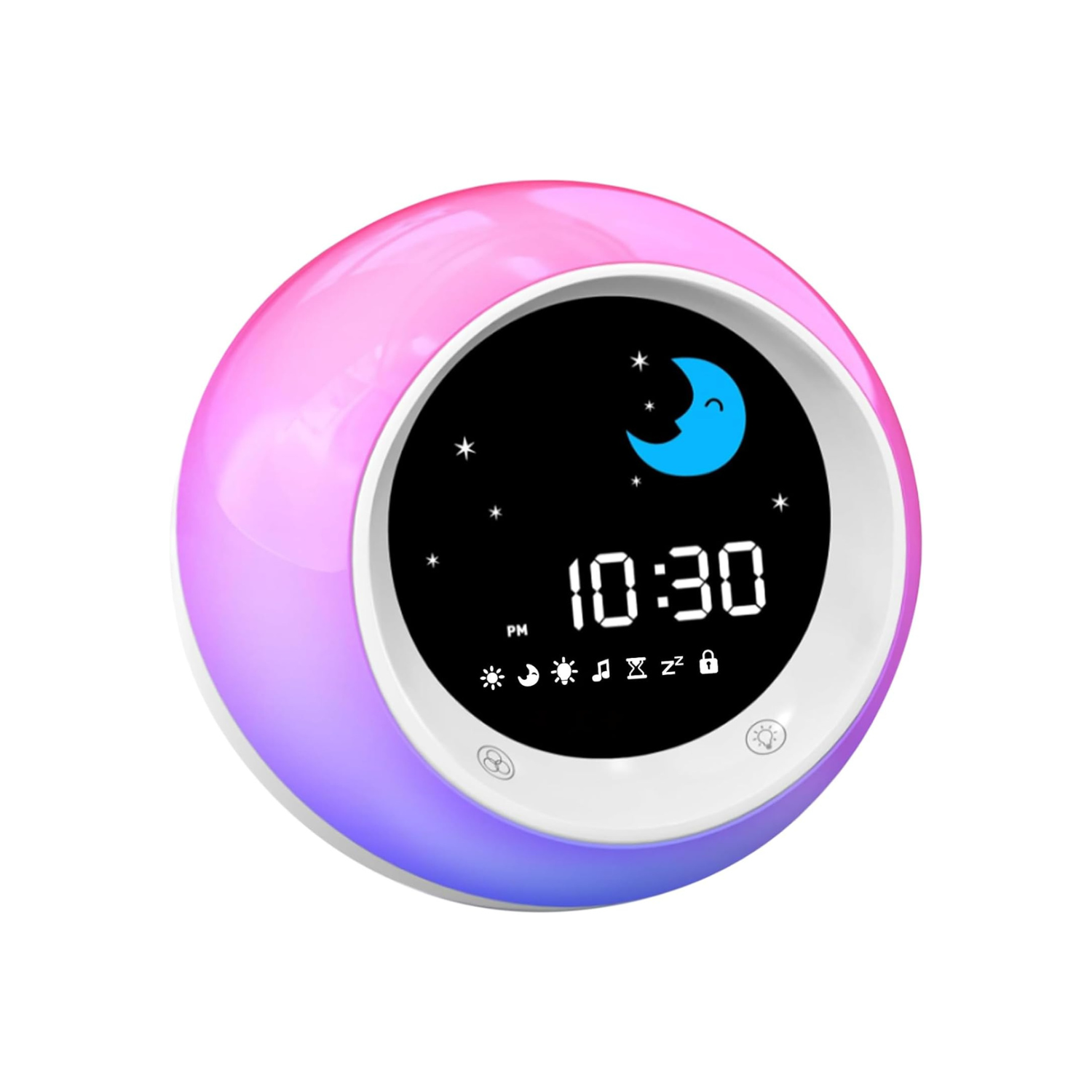 Time to Wake Alarm Clock for Kids, Children's Sleep Trainer, Kids Wake Up Light, Sleep Sound Machine