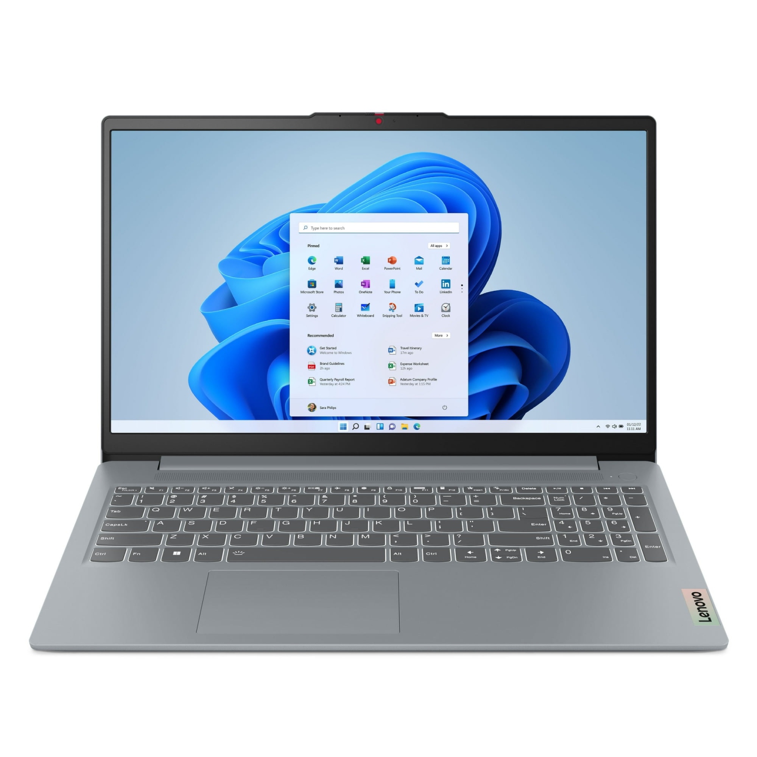 Lenovo IdeaPad Slim 3i 15.6" FHD Laptop, Intel Core i3-N305, 8GB 4800MHz LPDDR5 RAM, 2TB SSD, Arctic Grey, Windows 11 Home, Dolby Audio, Intel UHD Graphics, WIFI 6