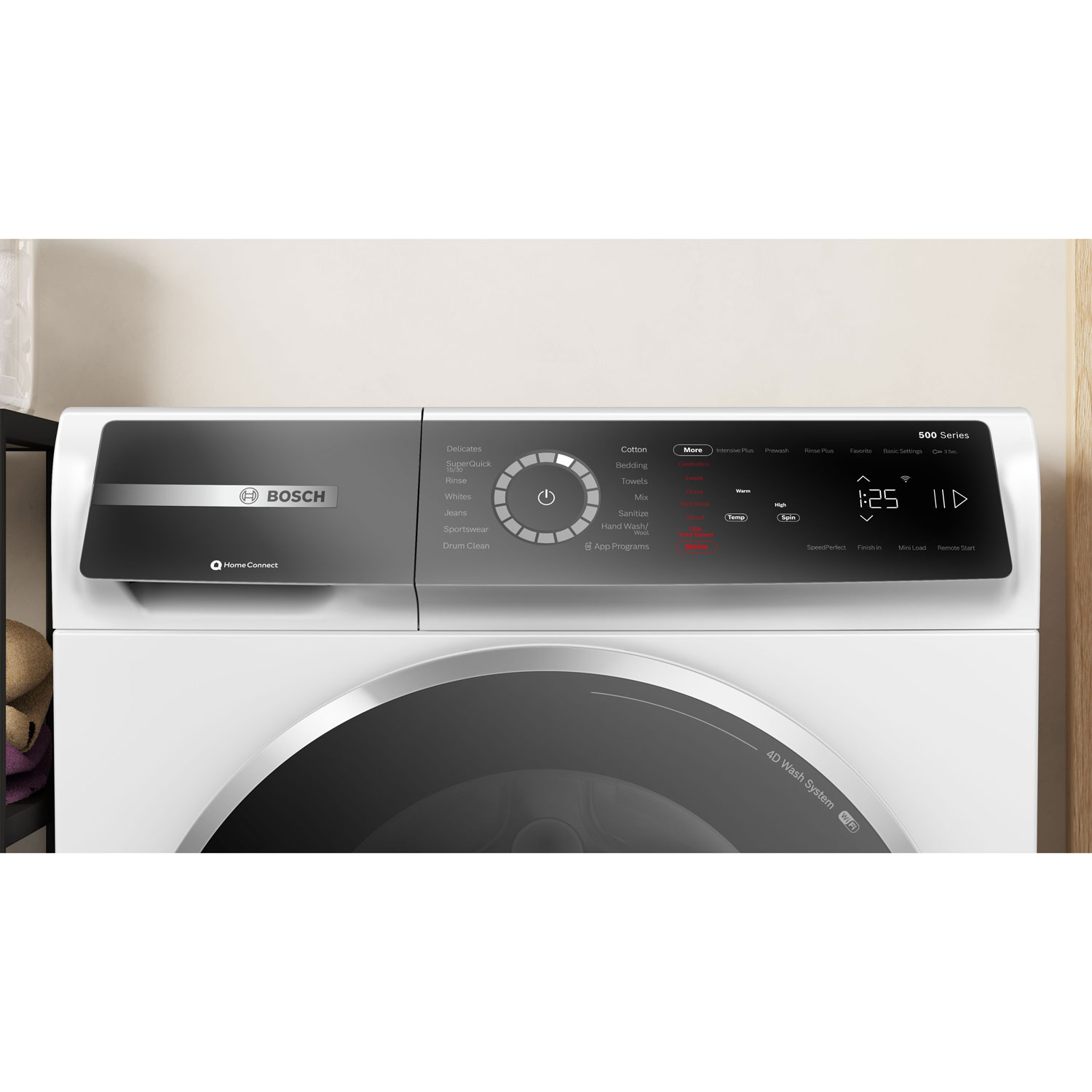 Bosch 500 Series 2.4 Cu. Ft. High Efficiency Compact Front Load Washer - White