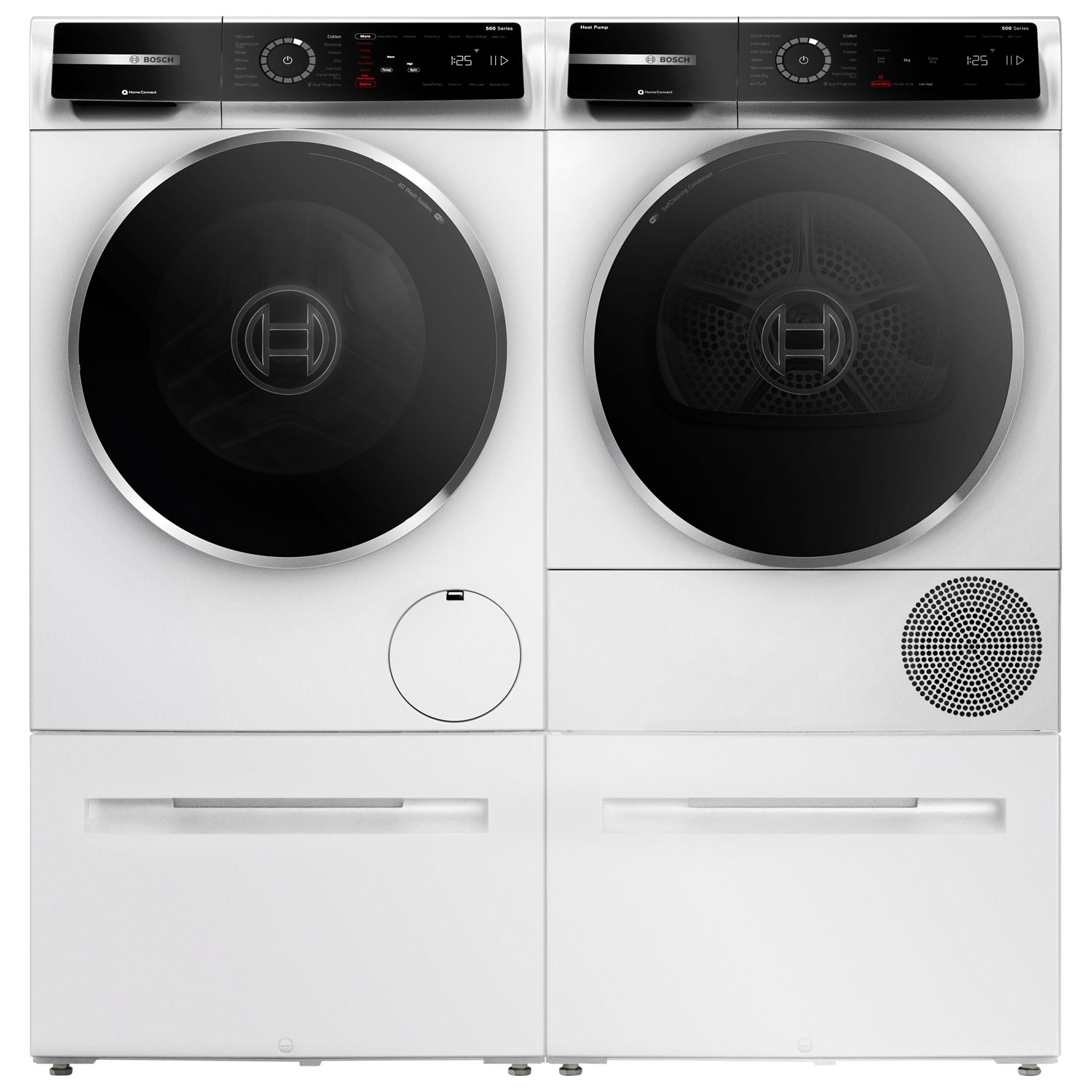 Bosch 500 Series 2.4 Cu. Ft. High Efficiency Compact Front Load Washer - White