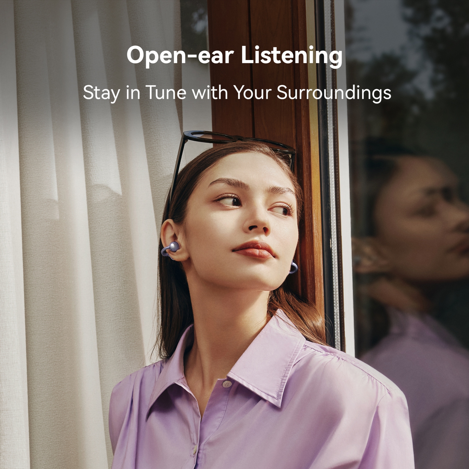 FreeClip DE HUAWEI, design esthétique révolutionnaire, port léger comme une plume, écoute ouverte, appel AI Crystal-Clear, Longue autonomie,