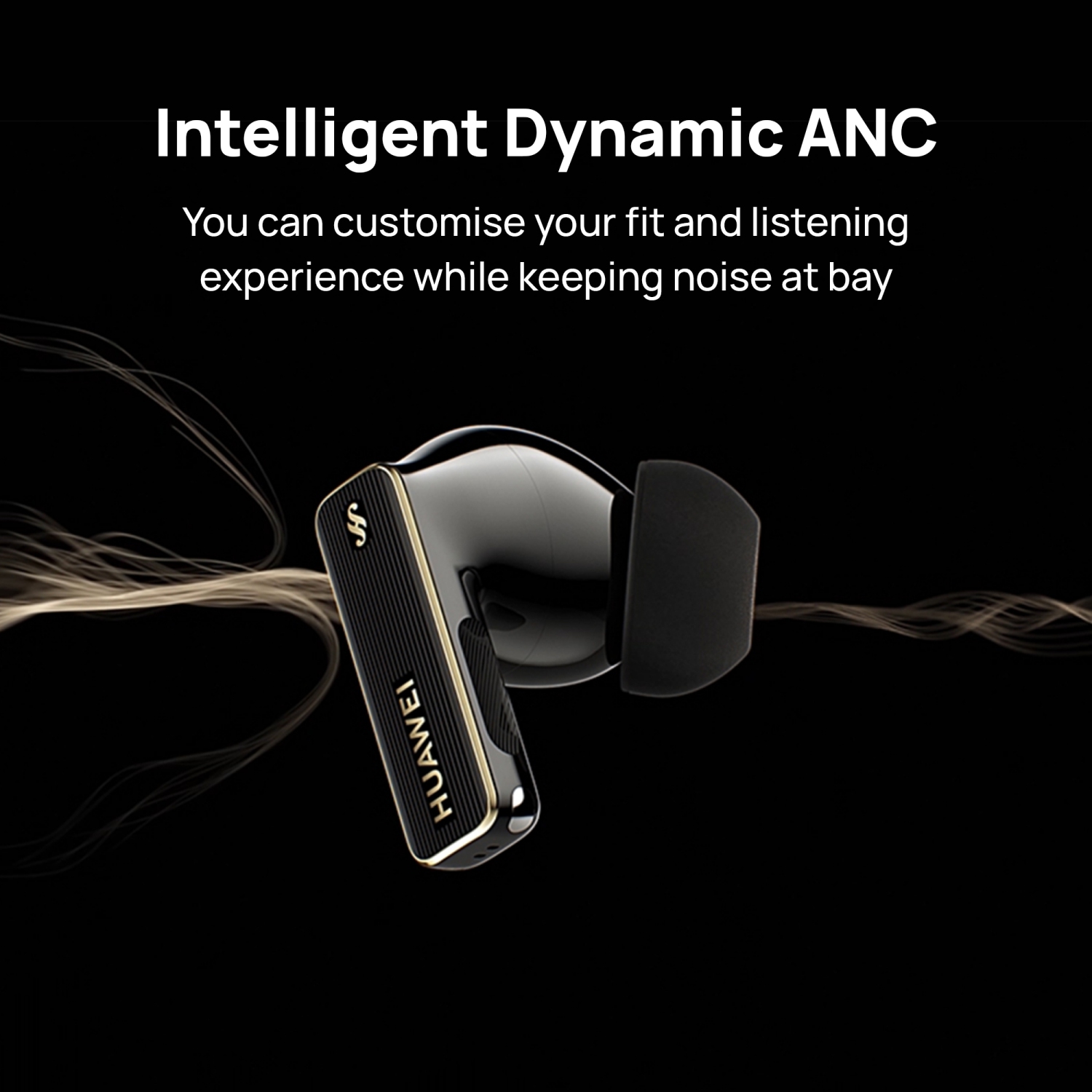 HUAWEI FreeBuds Pro 4，Dual-Driver True Sound, Stable & Clear Calls, Intelligent Dynamic ANC, Head Motion Controls, Compatible with iOS & Android,