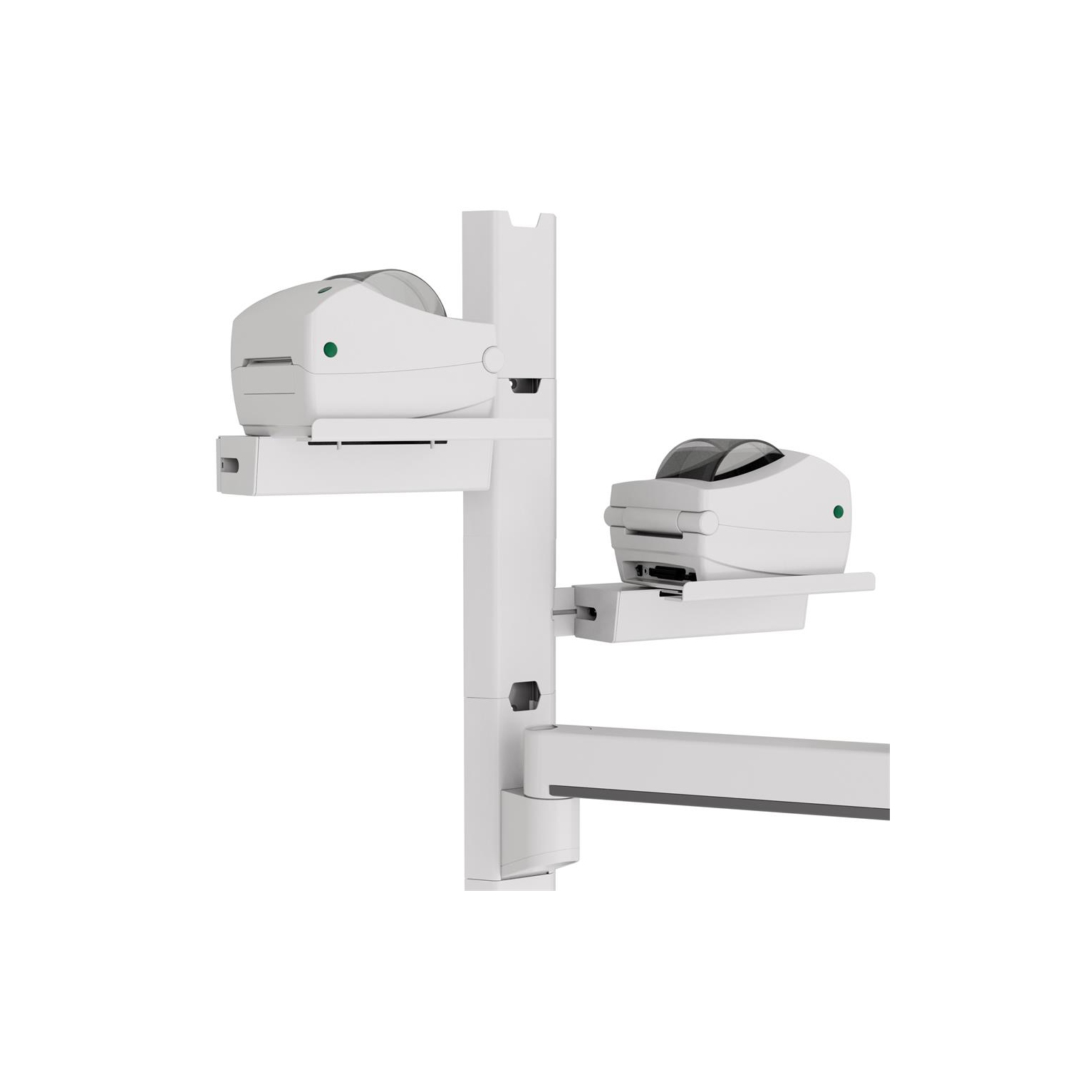 Grand support d'imprimante pour rail mural d'Ergotron - Blanc -