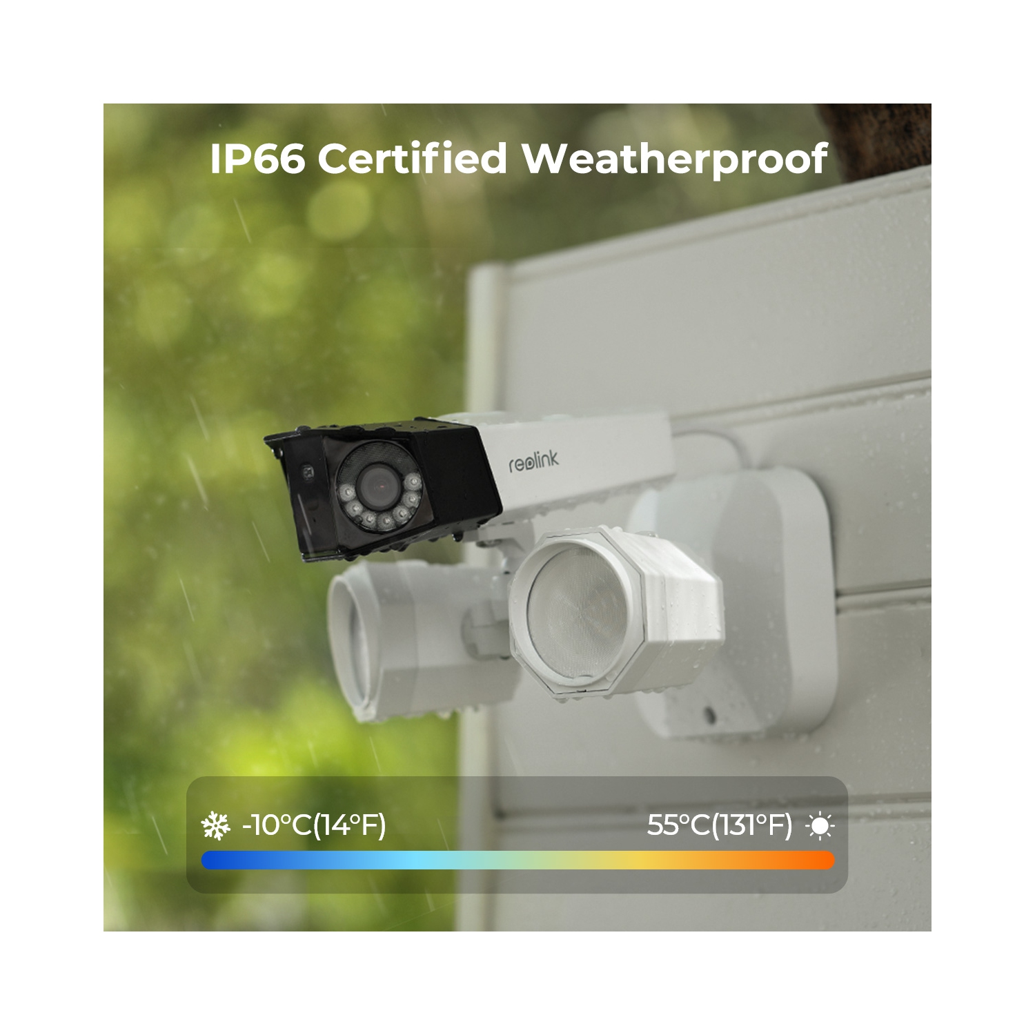 Reolink 4K 180° Dual Lens Floodlight Security Camera, Person/Vehicle Detection, Color Night Vision, Two-Way Audio, Power over Ethernet