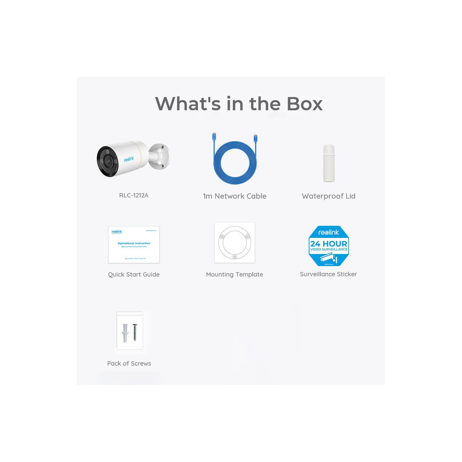 Reolink – Caméra de sécurité PoE 12&nbsp;Mpx pour surveillance vidéo, alertes personne/véhicule, vision nocturne couleur, audio bidirectionnel,