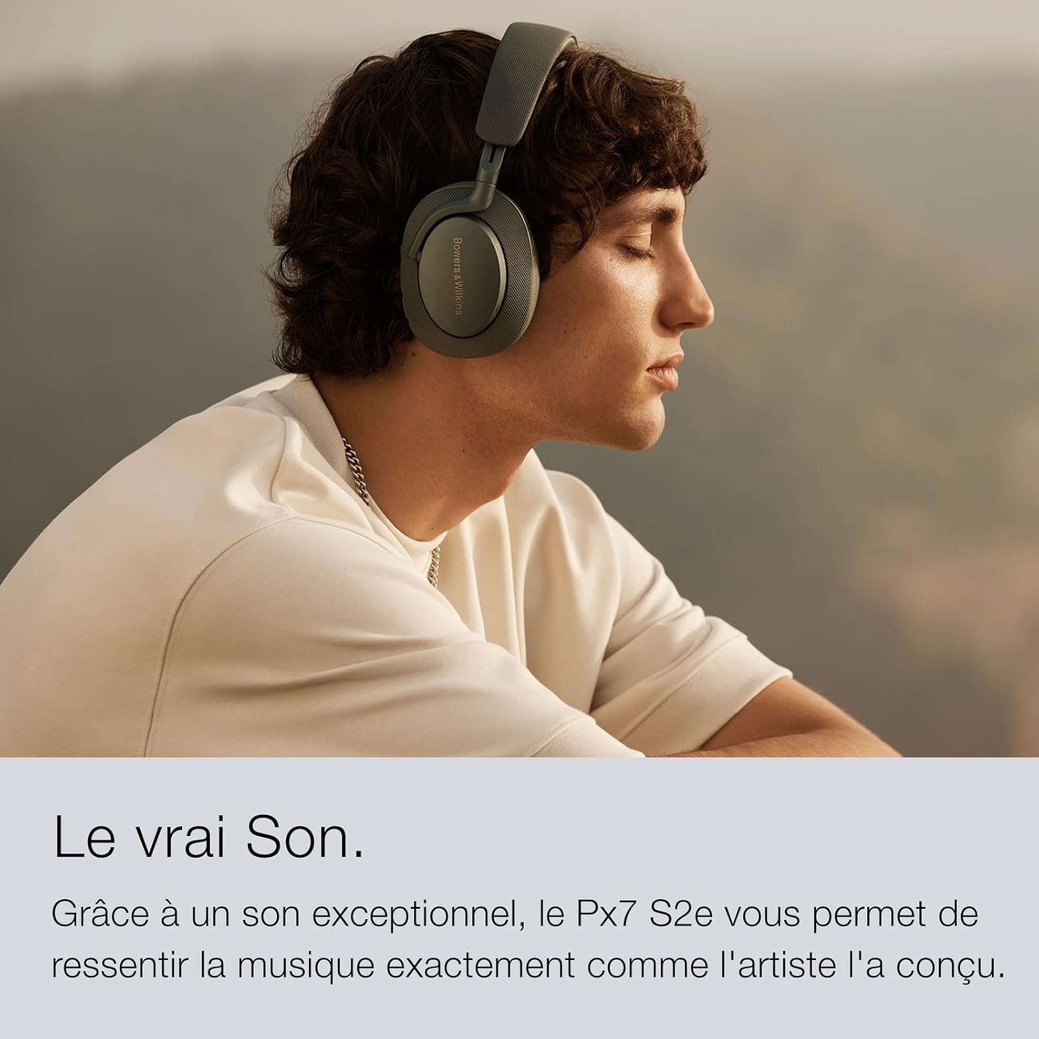 Casque d'écoute Px7 S2e édition limitée de Bowers & Wilkins - Suppression du bruit et mode transparence améliorés, appels cristallins, Bluetooth,