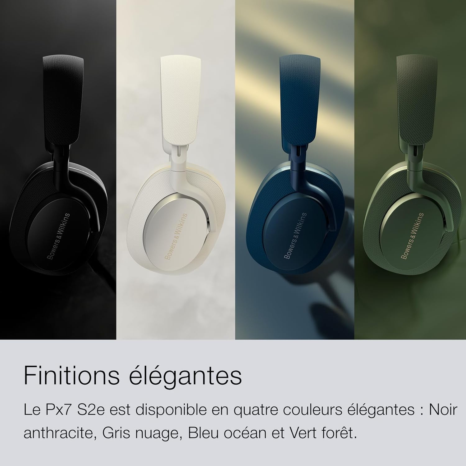 Casque d'écoute Px7 S2e édition limitée de Bowers & Wilkins - Suppression du bruit et mode transparence améliorés, appels cristallins, Bluetooth,