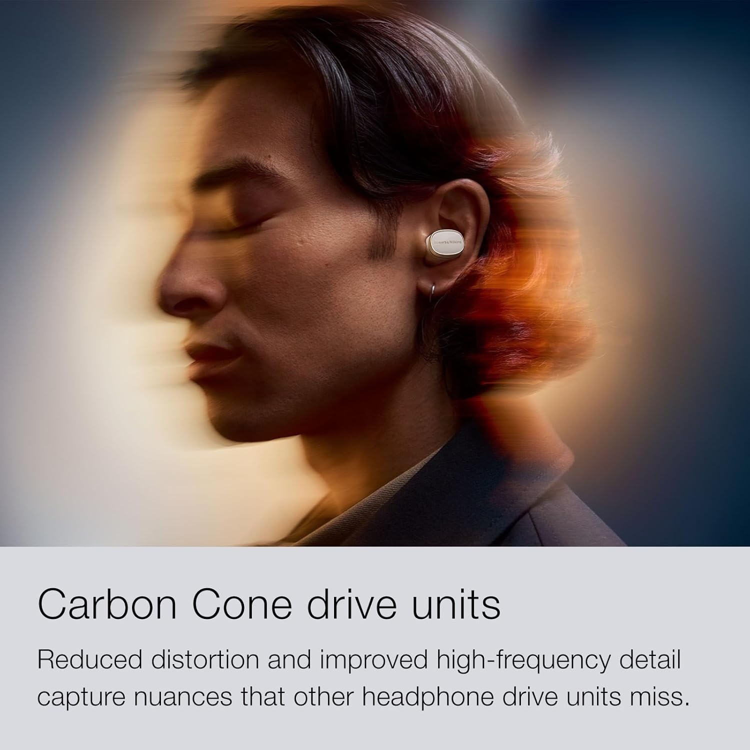 Écouteurs boutons sans fil Pi8 de Bowers & Wilkins, écouteurs boutons Bluetooth avec puce Qualcomm et aptX sans perte, écouteurs boutons à