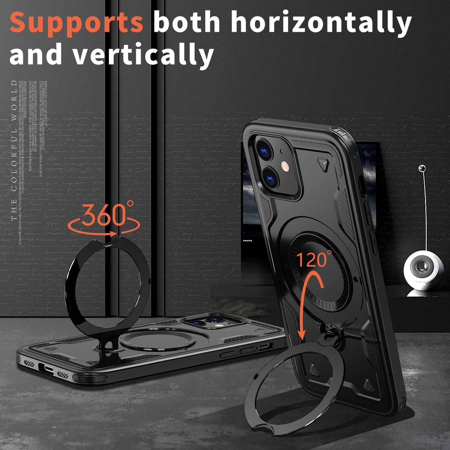 XCRS Defender Case Magsafe Cover, Magnetic Metal Kickstand Ring Holder Case for Apple iPhone 11 2019