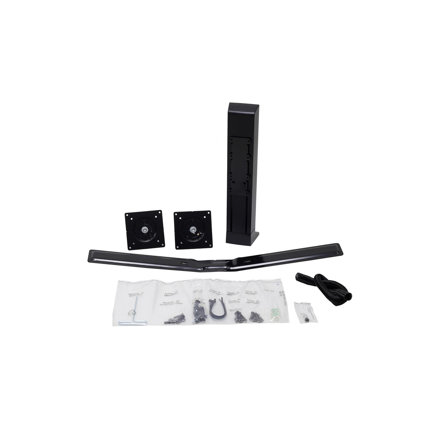 Ergotron WorkFit Universal Dual Monitor Kit - Black -