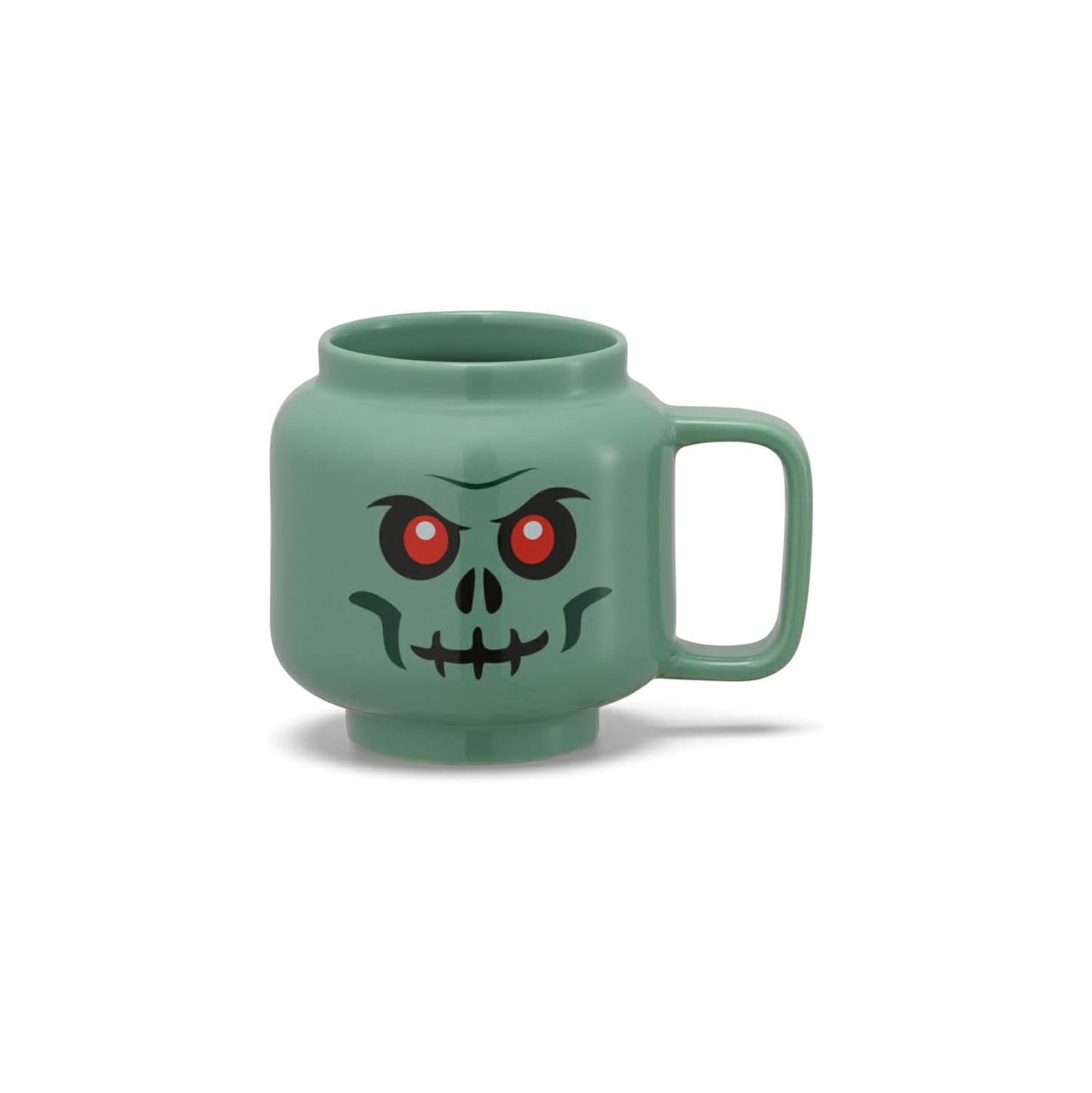 Room Copenhagen LEGO Ceramic Mug, Green Skeleton, Large