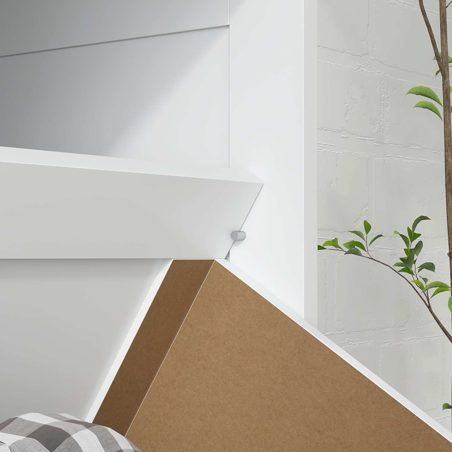 HOMCOM – Armoire à linge, armoire à linge avec portes à persiennes et 2 paniers, armoire à linge pour salle de lavage, salle de bains, blanc