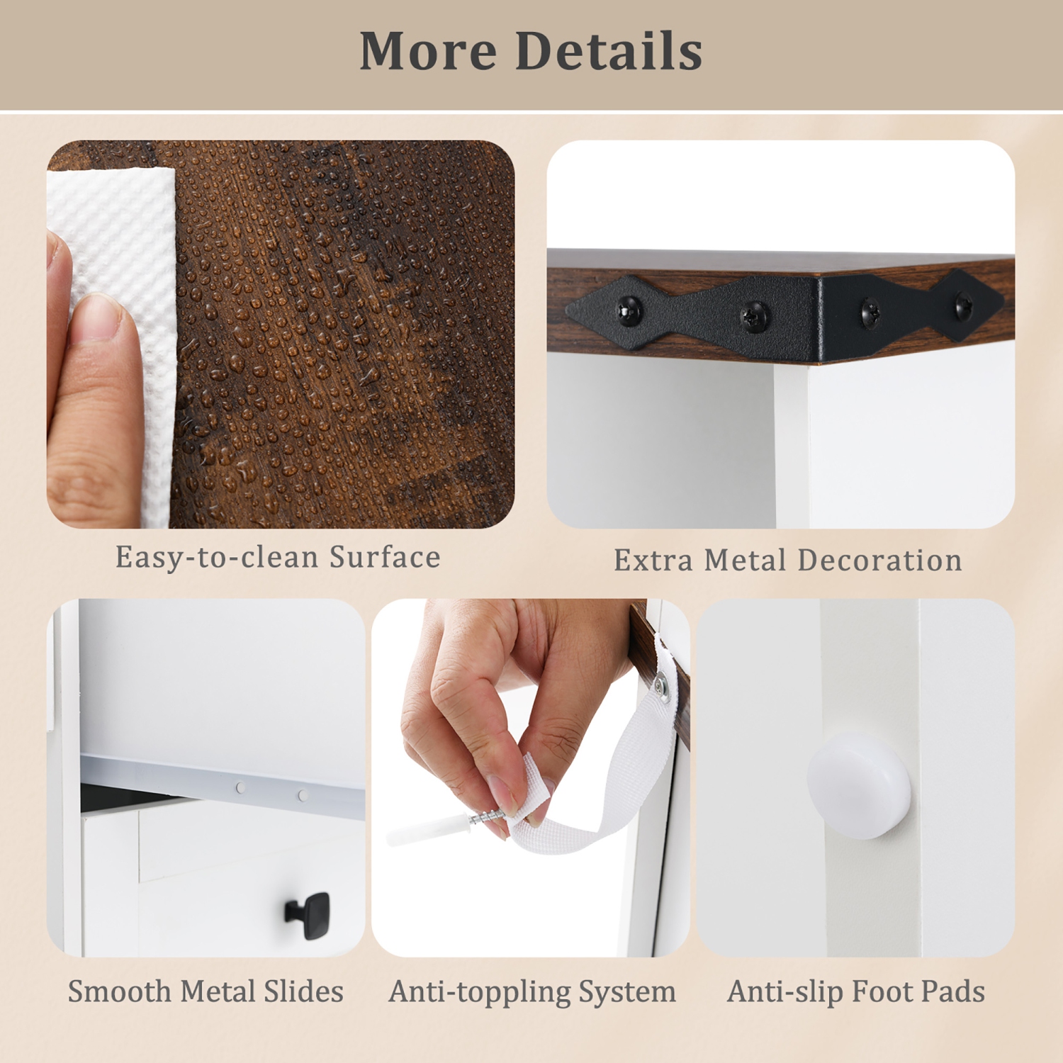 Gymax Farmhouse Vanity Set w/ Mirror and Lights Dressing Table & Chair Set