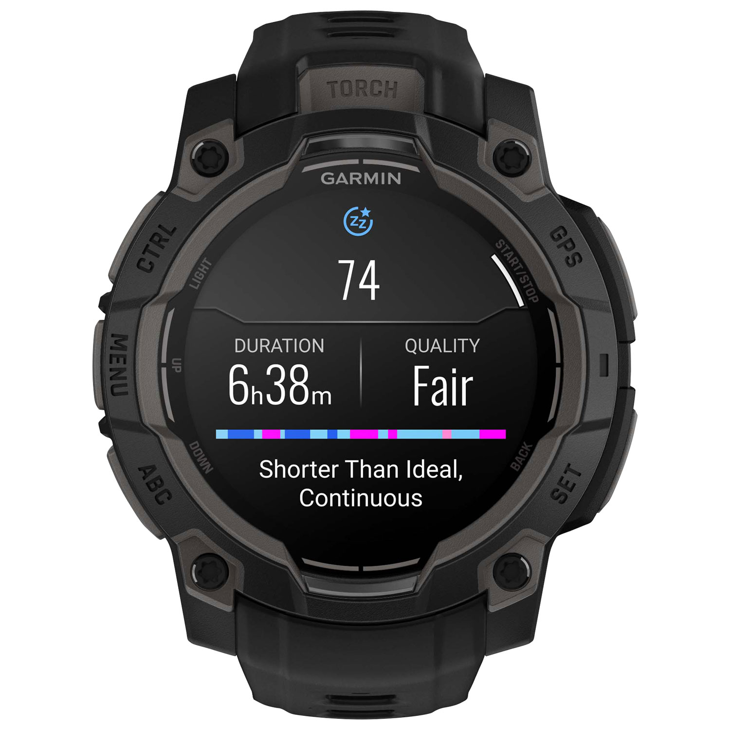 Garmin Instinct 3 AMOLED 45mm Bluetooth Multisport Smartwatch - Black