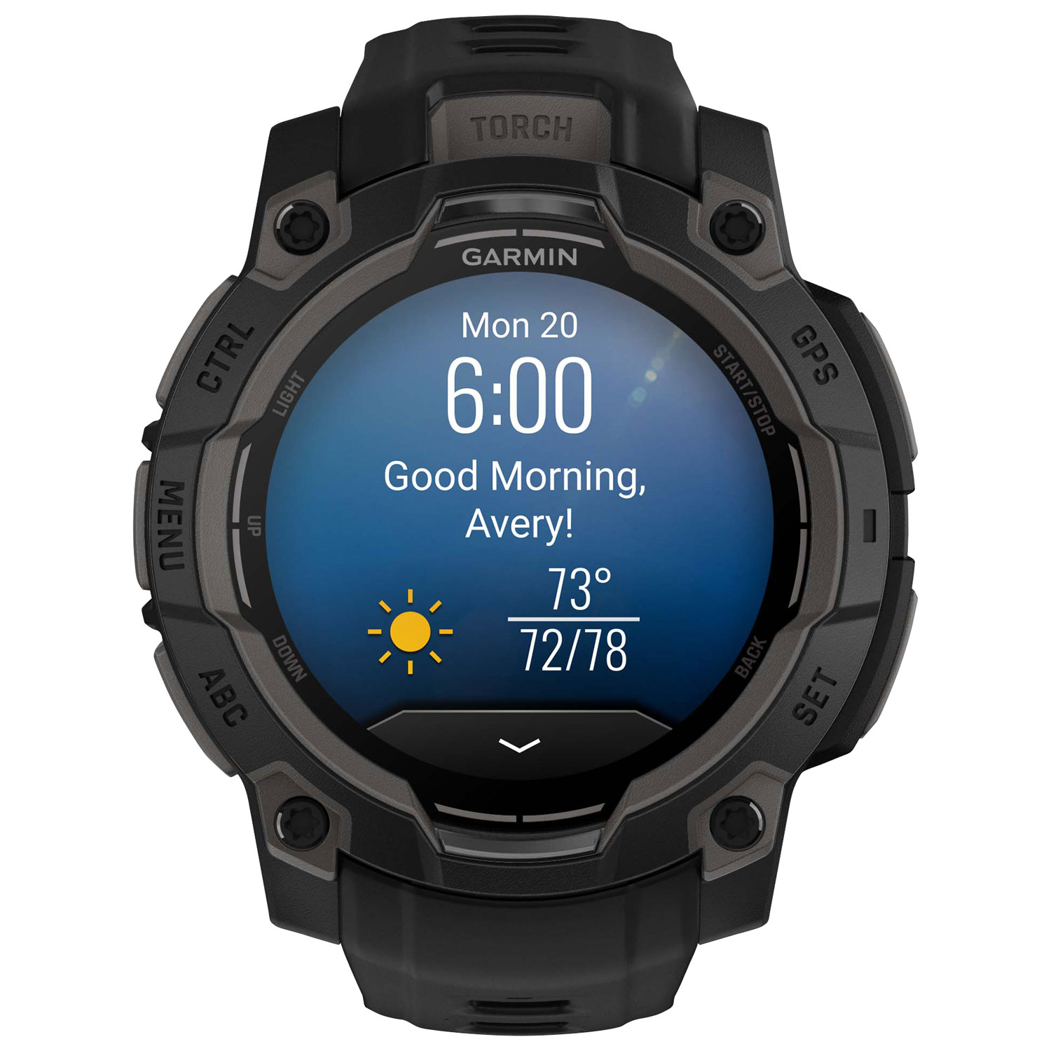 Garmin Instinct 3 AMOLED 45mm Bluetooth Multisport Smartwatch - Black