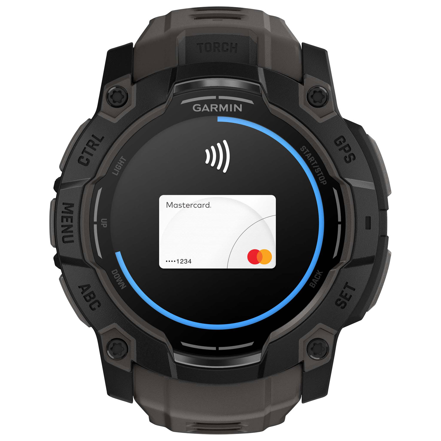 Garmin Instinct 3 AMOLED 50mm Bluetooth Multisport Smartwatch - Black/Charcoal